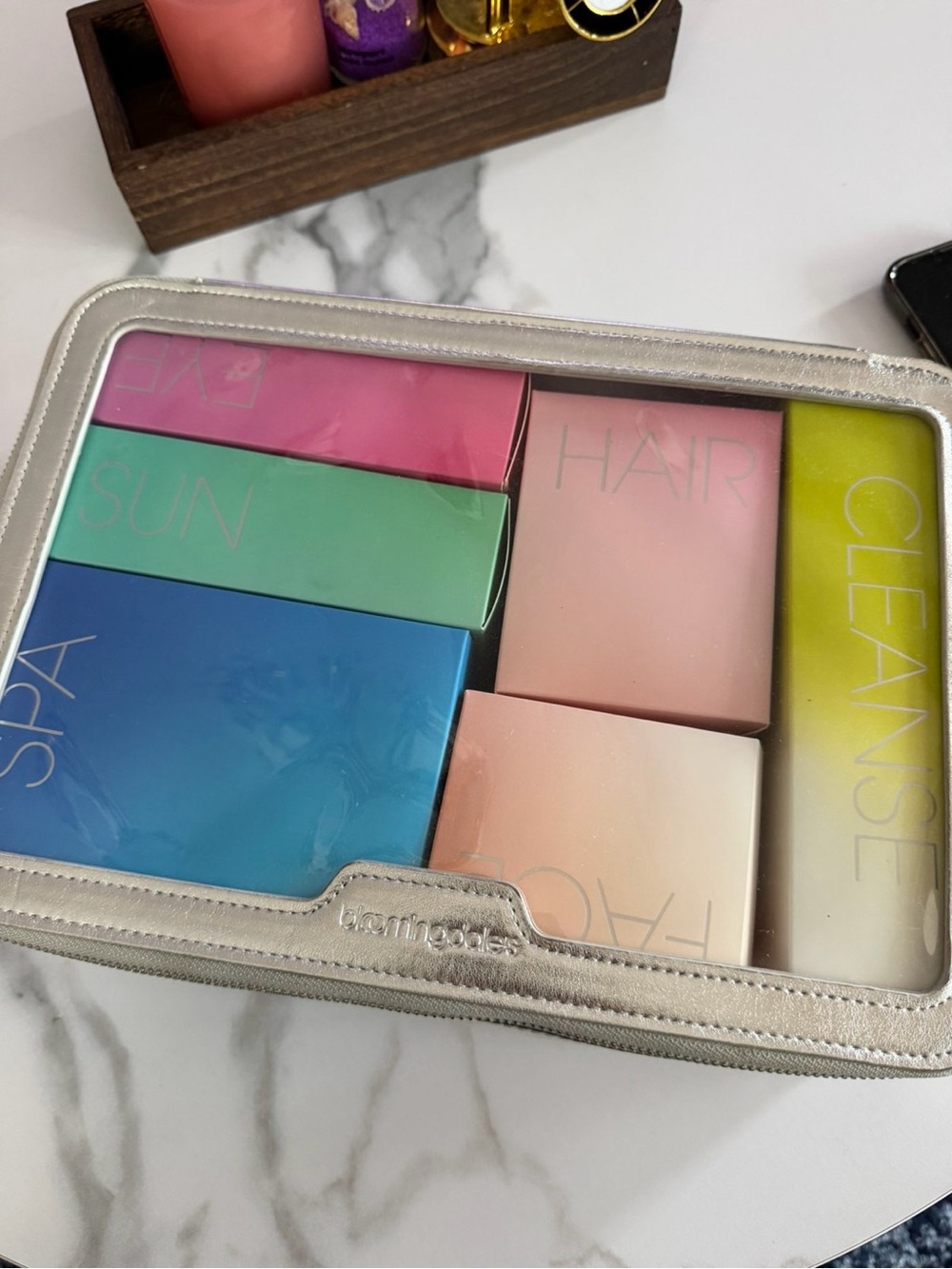 Bloomingdale’s Skin Care with Silver Pouch
